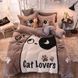 Плюшевое постельное белье с котиками CAT LOVERS 1097 фото 6