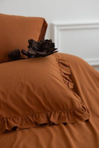 Постільна білизна Варена бавовна Теракотова 10047 фото